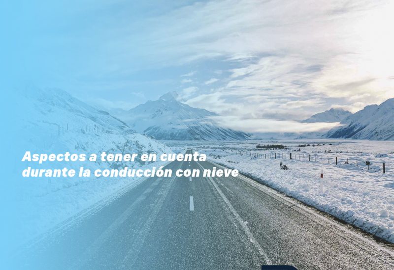 Bus driving on winter roads