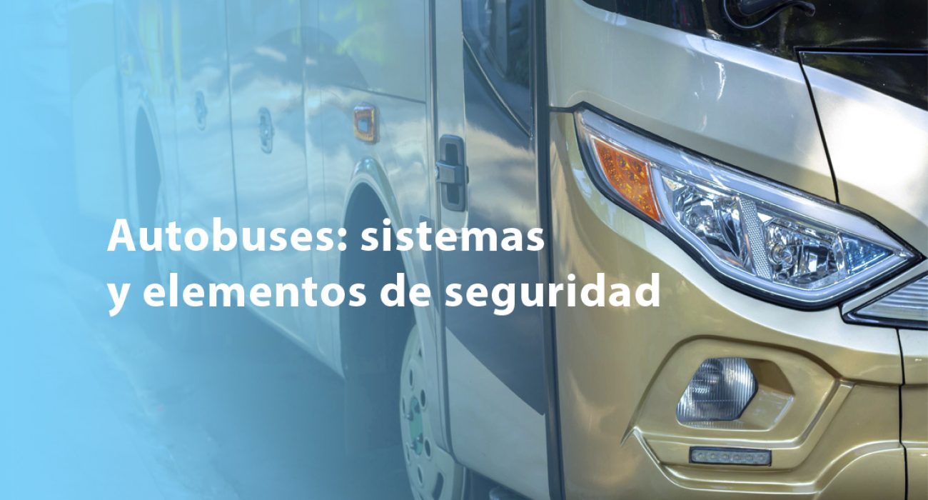 Bus driving on winter roads